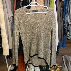 Zara Knit Black Lined Detailed Medium Size